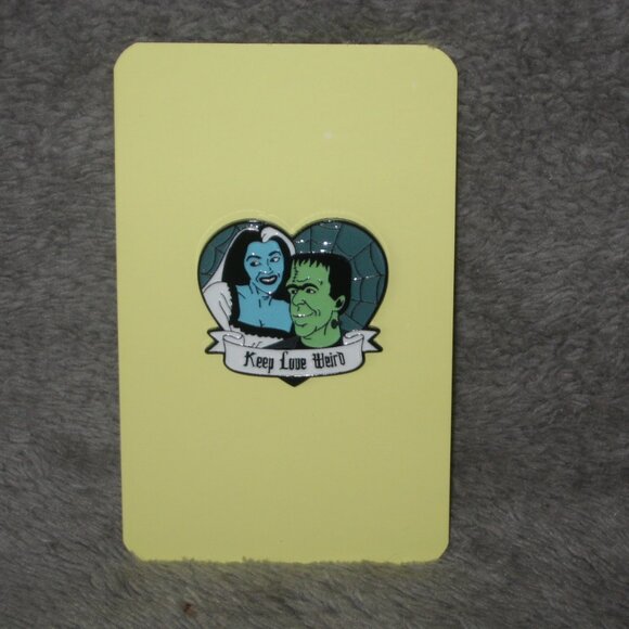 Frankenstein Keep Love Weird Metal Enamel Pin 251038A2 - Picture 3 of 8